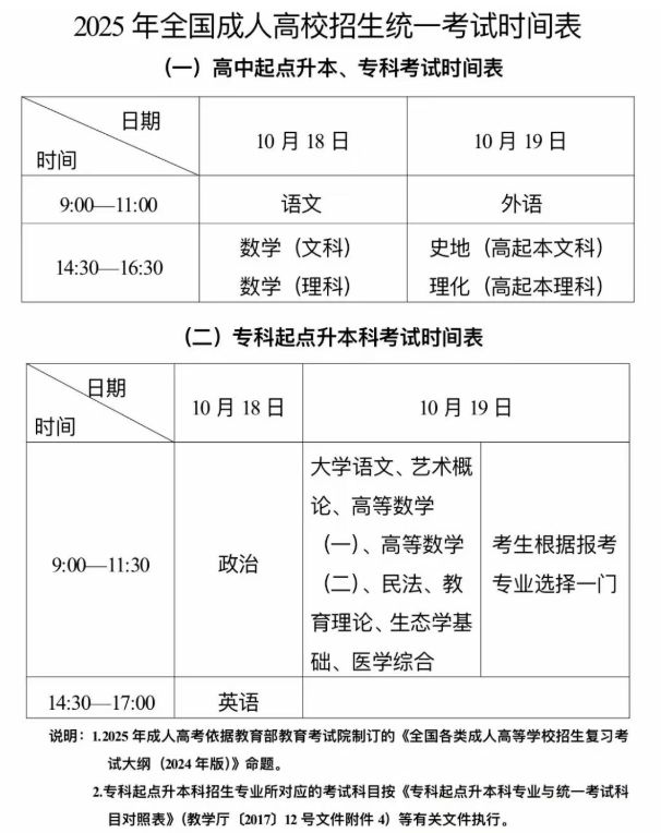 新疆教育考试院：自治区2025年成人高考网上报名将于9月10日至17日进行